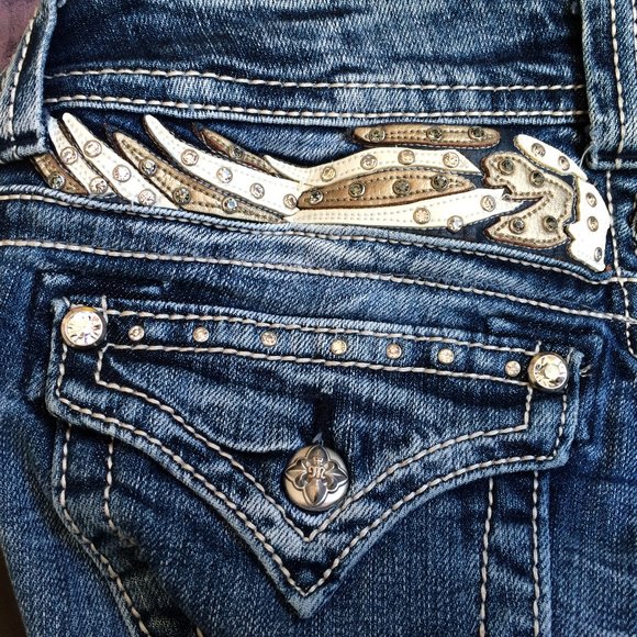 Miss Me Womens Skinny Jeans Sz 26 X 27 Light Distressed Low Rise JP5011S7 - Picture 6 of 13